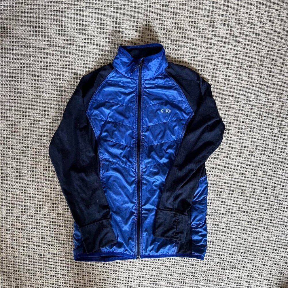 Icebreaker Men's Jacket in Vibrant Blue and Black